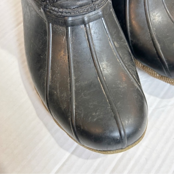 Sperry Saltwater Quilted Duck Boots Size 8 Black Snow Boots - Picture 3 of 11